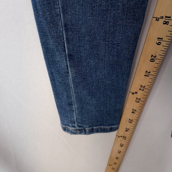 Free People Jeans Women's Size 30 Blue Denim Skinny Leg Stretch Shaping - Picture 10 of 13